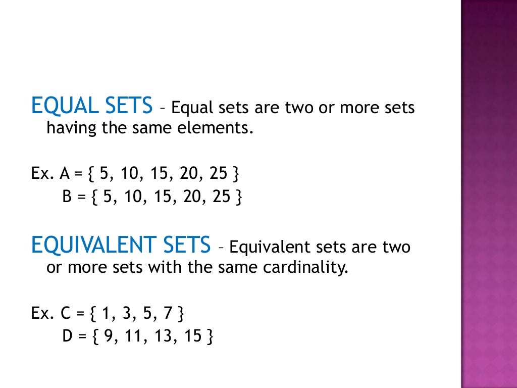 Introduction to Sets Definition, Basic and Properties of Sets - ppt ... Introduction to Sets Definition, Basic and Properties of Sets - ppt ...