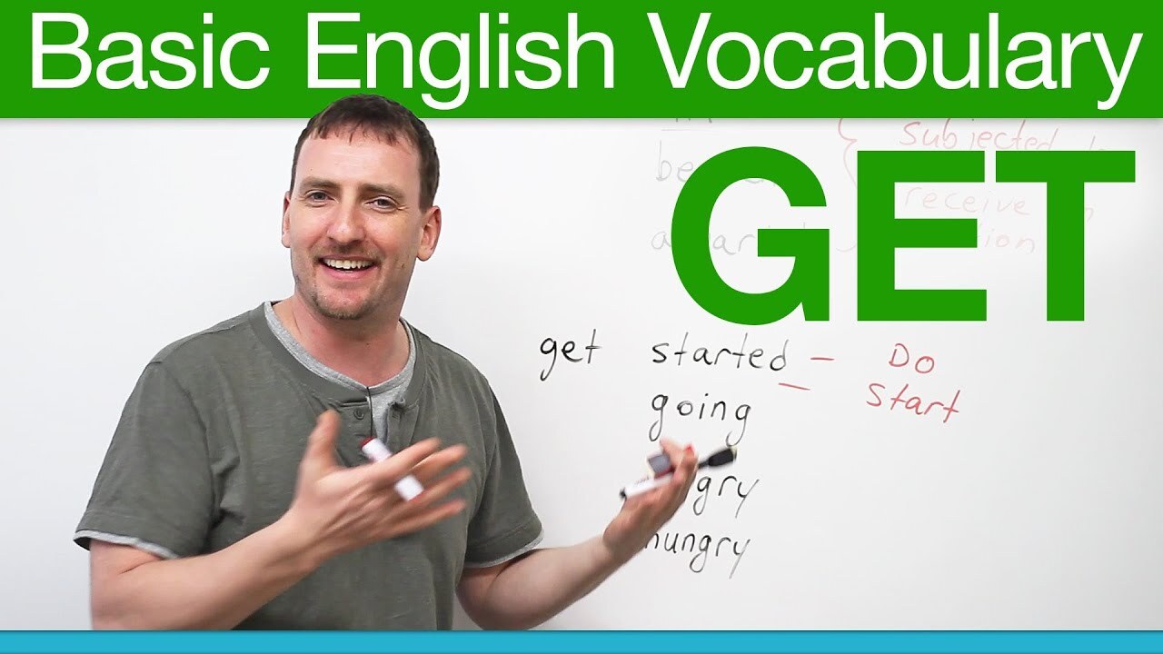 Basic English Vocabulary - GET - YouTube