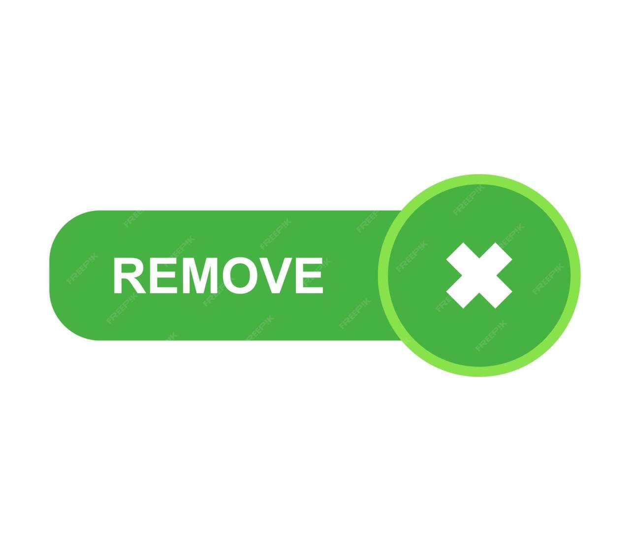 Premium Vector | Remove sign